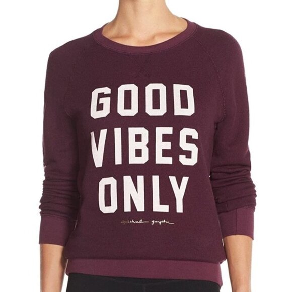 Spiritual Gangster Good Vibes Only Sweatshirt - Picture 1 of 10